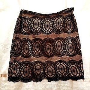 CACHE Black & Gold Skirt